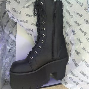 Women's size 7 black Demonia boots